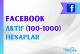 Facebook Aktif Hesaplar (100-1000 Arkadaş)