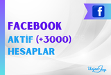 Facebook Aktif Hesaplar (+3000 Arkadaş)