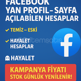 FACEBOOK YAN PROFİL-SAYFA AÇILABİLEN HESAPLAR