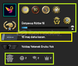 FACEİT+15K OYUN+6 MADALYA 250 WİN 599 SAAT