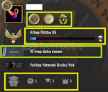 FACEİT+ 3 MADALYA 73 WİN 178 SAAT SEÇKİN HESAP