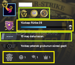 FACEİT+ 3 MADALYA 74 WİN 223 SAAT SEÇKİN