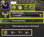 FACEİT+ 4 MADALYA 173 WİN 595 SAAT SEÇKİN