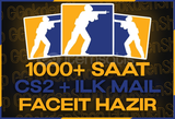 ⭐️FACEİT HAZIR⭐️1000+ SAAT CS2⭐️+İLK MAİL