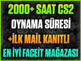 ⭐️FACEİT HAZIR❤️2000+ SAAT CS2❤️+İLK MAİL!