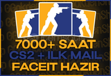 ⭐️FACEİT HAZIR⭐️7000+ SAAT CS2⭐️+İLK MAİL