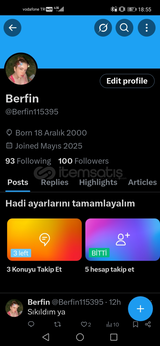 Fake kız hesabı satılık