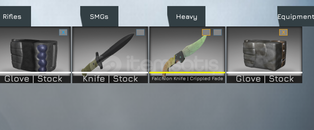Counter Blox l falchion knife I Crippled Fade