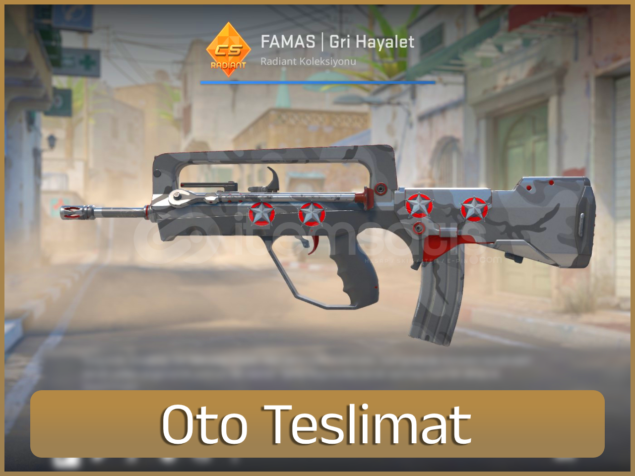 ⚡FAMAS | Gri Hayalet 4x Sticker ⚡FAMAS | Gri Hayalet 4x Sticker