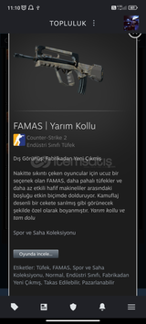 ⚡FAMAS | Yarım Kollu(FN)⚡YENİ SKİN⚡