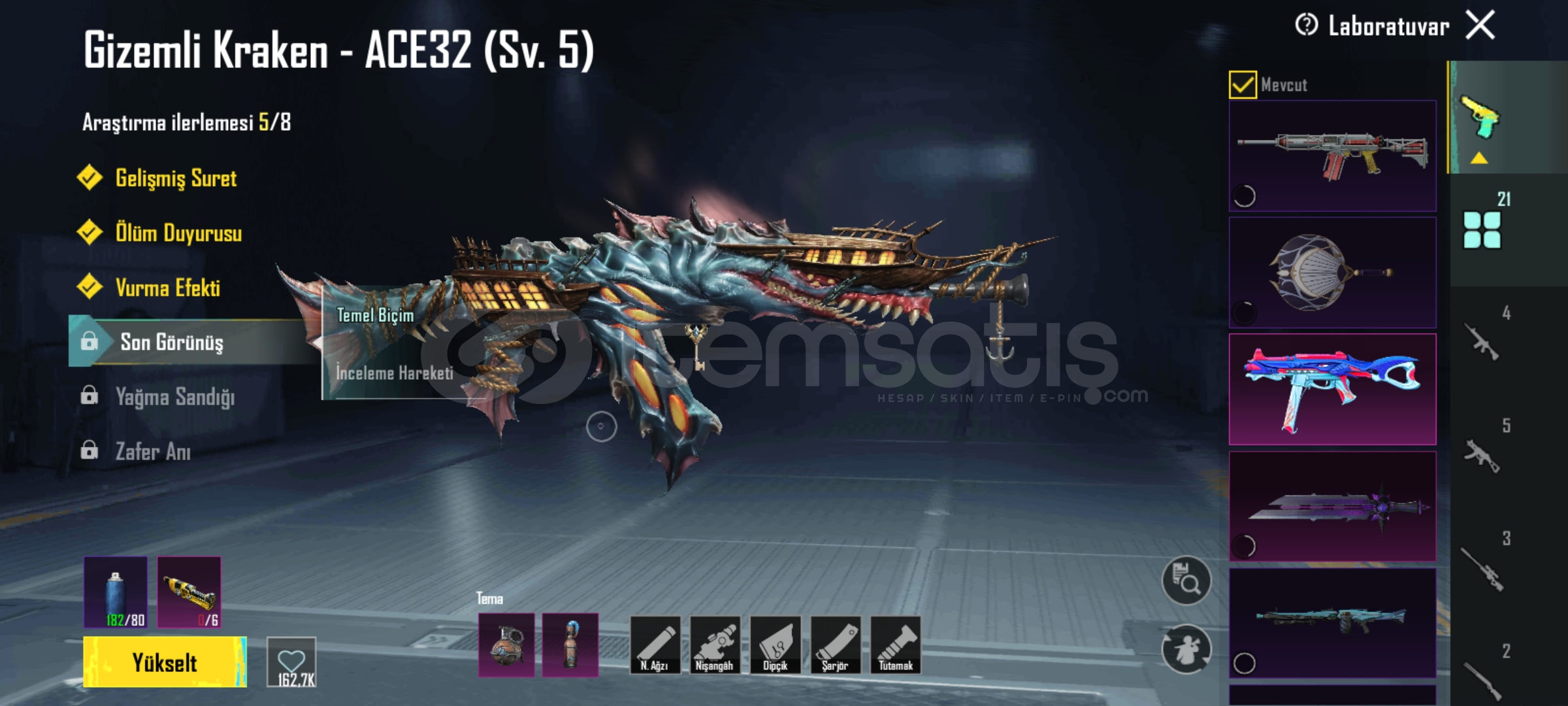 Fatih/Nihai+X-Suit/21 yükseltilebilir silah