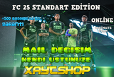 FC 25 STANDART EDİT Tüm Bilgileri Değişen Hesap