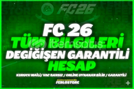 ⚽FC 26 Ultimate TÜM BİLGİLERİ DEĞİŞEN GARANTİLİ ⚽FC 26 Ultimate TÜM BİLGİLERİ DEĞİŞEN GARANTİLİ