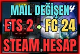 FC24+ETS 2 MAİL DEĞİŞEN STEAM HESAP