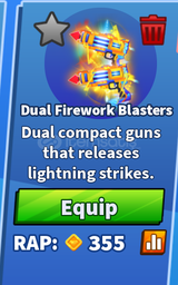 Dual Firework Blasters (BLADE BALL)