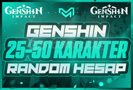 ⭐GENSHİN İMPACT 25-50 KARAKTER RANDOM HESAP⭐