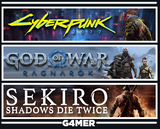 GOW Ragnarök + Cyberpunk 2077 + Sekiro