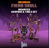 Fiend Skull Animated Weapons Tools Set