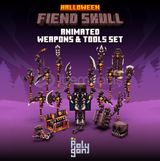 Fiend Skull Animated Weapons Tools Set