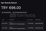 FİFA 25 FİFA 26 700 TL BAKİYELİ HESAP FİFA 25 FİFA 26 700 TL BAKİYELİ HESAP