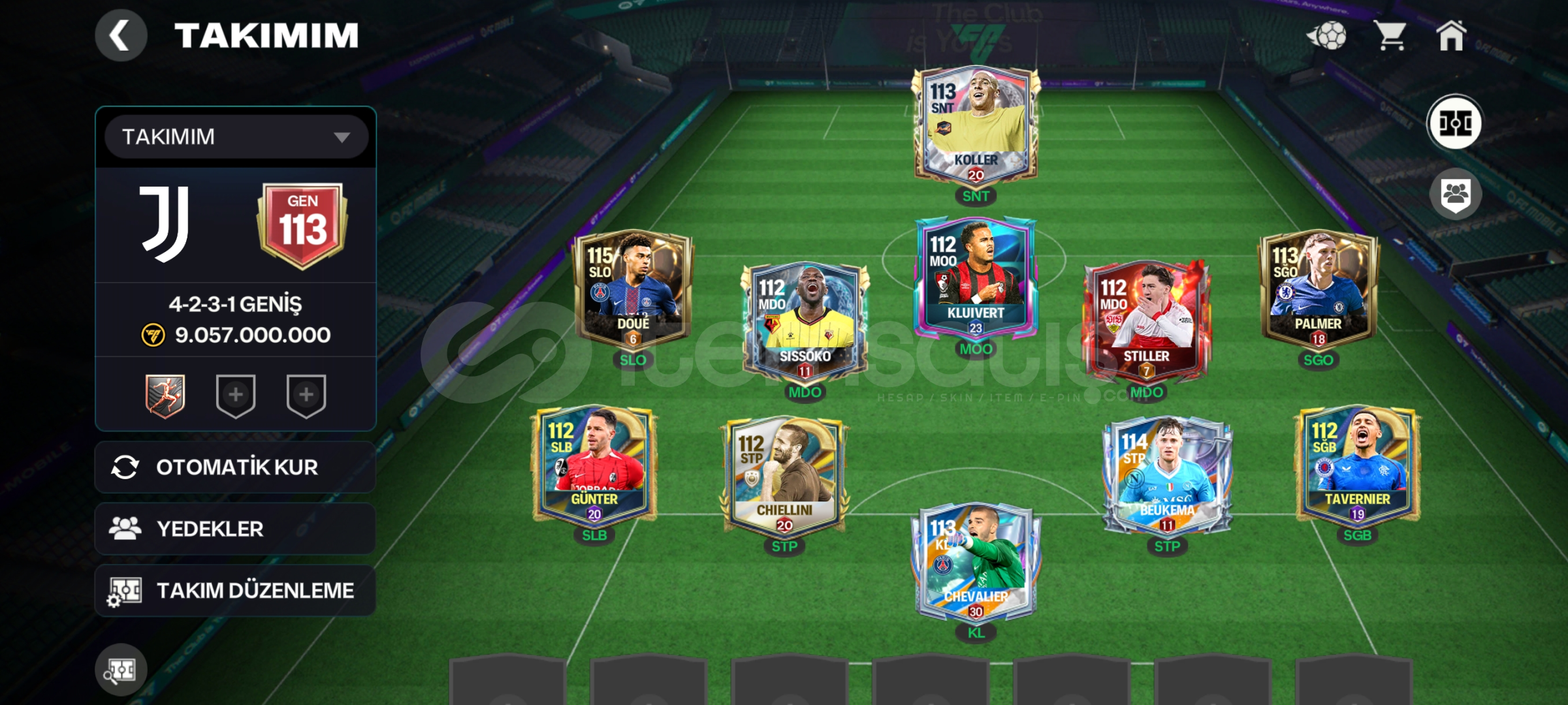 FIFA 26 hesap 113 gen acil satılık