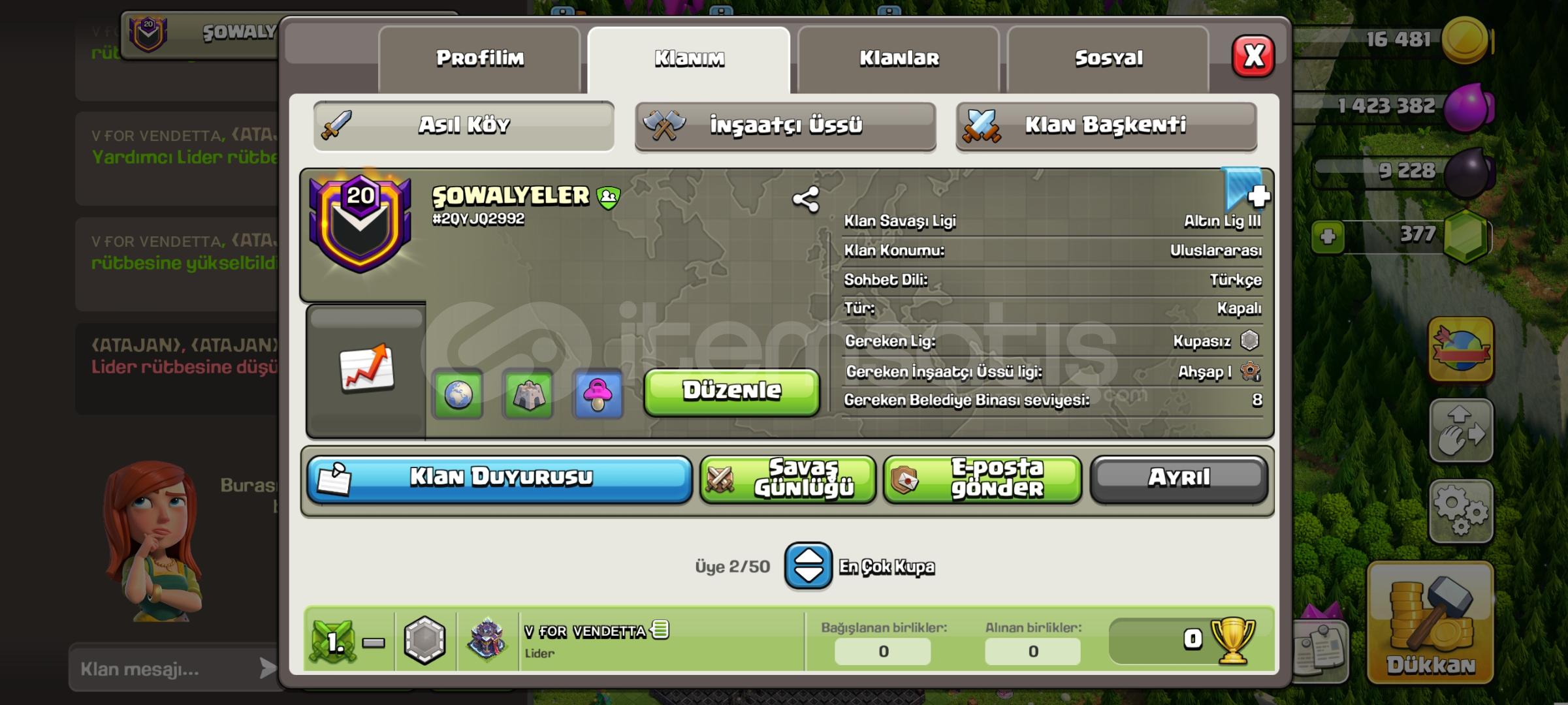 20 LVL KLAN+ 15 BB HESAP! 20 LVL KLAN+ 15 BB HESAP!
