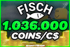 ⭐Fisch 1.036M/1.036.000 Coins/C$ | BANSIZ!✅