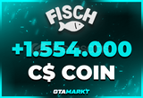 ⭐Fisch 1.554.000M C$ Coins | SORUNSUZ! ⭐