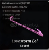 Fisch 1x Lovestorm Eel