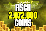 ⭐ FISCH 2.072M FISCH COIN 4 PHANTOM MEGALADON