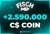 ⭐Fisch 2.590.000M C$ Coins | SORUNSUZ!⭐