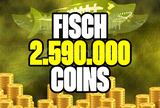 ⭐ FISCH 2.590M FISCH COIN 5 PHANTOM MEGALADON