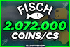 ⭐Fisch 2.072M/2.072.000 Coins/C$ | BANSIZ!✅