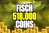 ⭐ FISCH 518K FISCH COIN 1 PHANTOM MEGALADON