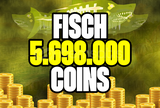 ⭐ FISCH 5.698M FISCH COINS 11 PHANTOM MEGALADON