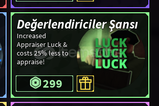 ⭐Fisch Appraisers Luck⭐ ⭐Fisch Appraisers Luck⭐
