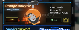 Fisch Orange Unicycle