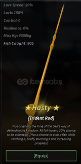 Fisch // Trident rod alma hizmeti