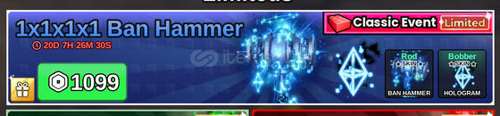 Fish İt 1x1x1x1 Ban Hammer