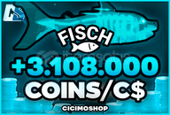✅Fisch 3.108.000M C$ Coins | ANINDA✅