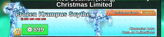 Fish It! Frozen Krampus Scythe Fish It! Frozen Krampus Scythe