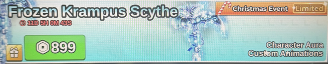 Fish It Frozen Krampus Scythe