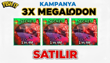 Fish İt 3X Megaladon 4m/1 SECRET