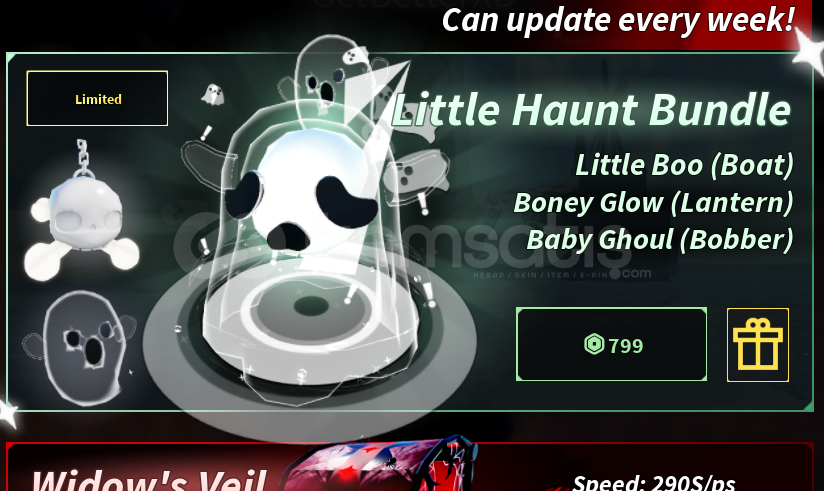 Fish LIMITED Little Haunt Bundle Gamepass Gift Fish LIMITED Little Haunt Bundle Gamepass Gift