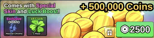 [FISHT IT] +500K COINS (500000)