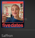 ✨FİVE DATES KOLEKSİYON KARTI Saffron✨