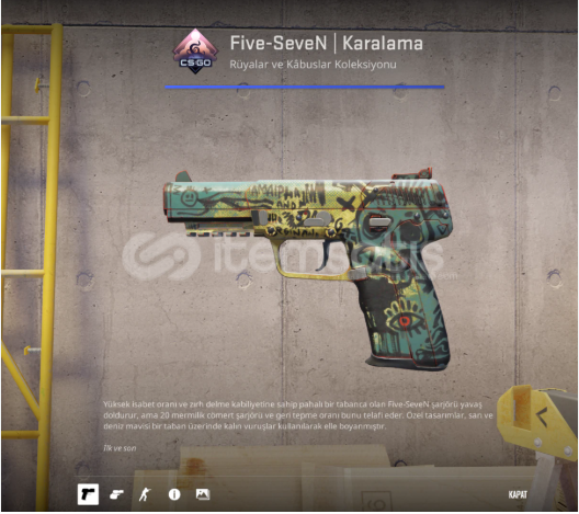 Five-SeveN | Karalama GÖREVDE KULLANILMIŞ Five-SeveN | Karalama GÖREVDE KULLANILMIŞ