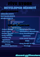 FİVEM HAFTALIK DEVELOPER HİZMETİ!!!