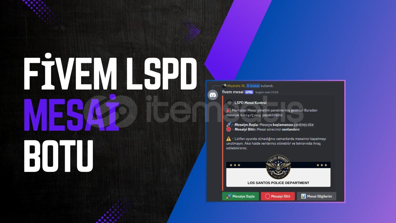 Fivem LSPD Mesai Bot Fivem LSPD Mesai Bot