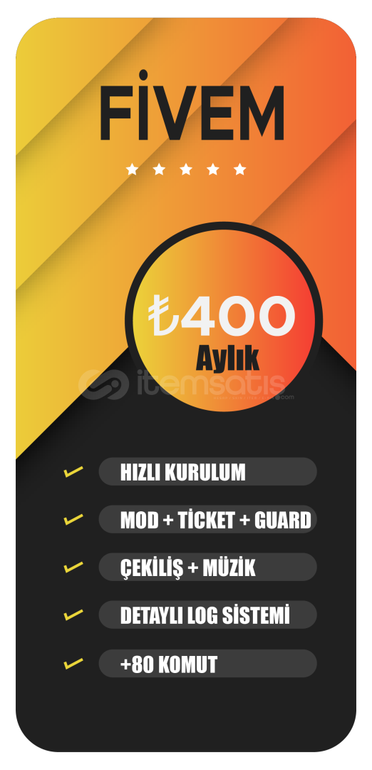 Fivem Sunucusu İçin DİSCORD BOT Fivem Sunucusu İçin DİSCORD BOT
